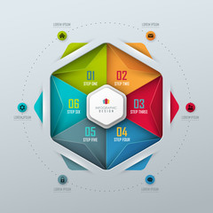 Wall Mural - Vector background for presentation or infographic