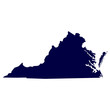 © Basthamp - map of the U.S. state of Virginia