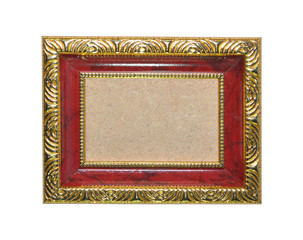 red and gold frame