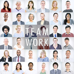 Canvas Print - Group of Multiethnic Diverse Business People