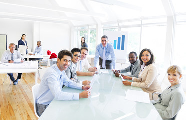 Wall Mural - Business People Having a Business Meeting