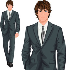 Young businessman standing