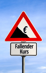 Sticker - Fallender Eurokurs