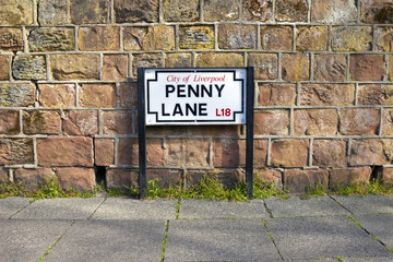 Penny Lane in Liverpool