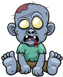 Fototapeta Pokój dzieciecy - Vector illustration of Cartoon zombie