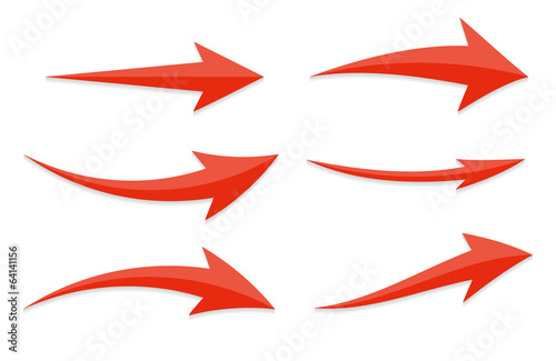 Fotografía Arrow Icon Sign Set. Vector Illustration.