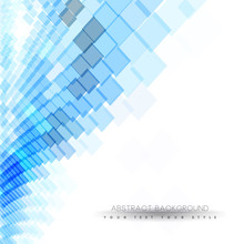 Abstract Business Background With Blue Squares