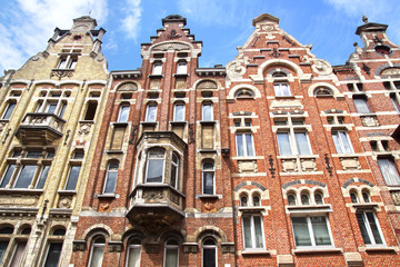 Fototapete - The historic buildings. Ghent , Belgium