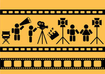 Sticker - shooting movie scene