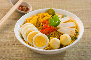 Poster - Hot and spicy Singapore Curry Noodle