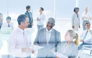 Wall Mural - Group of Business People Meeting