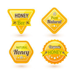 Poster - Honey labels set