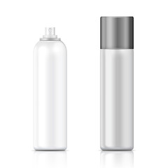 Wall Mural - White and silver sprayer bottle template.