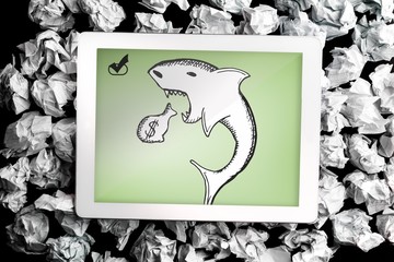 Poster - Composite image of loan shark doodle