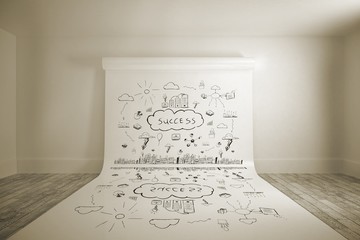 Poster - Composite image of success brainstorm