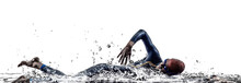 Man Triathlon Iron Man Athlete Swimmers Swimming