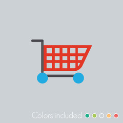 Canvas Print - shopping - flat ui icon collection