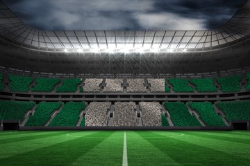 Poster - Composite image of digitally generated nigerian national flag
