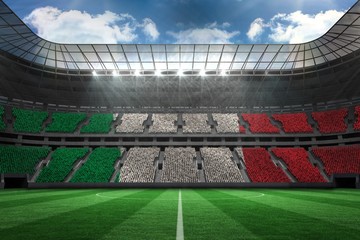 Poster - Composite image of digitally generated italian national flag