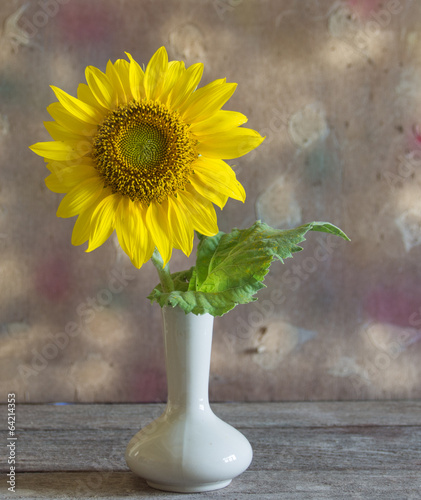 Fototapeta na wymiar still life beautiful sunflowers