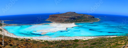 Naklejka na szybę Plaża na greckiej wyspie
