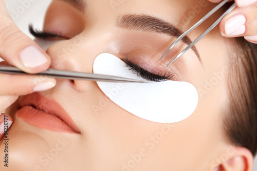 Fotografie, Obraz Woman Eye with Long Eyelashes. Eyelash Extension