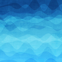 Fotomurali - Abstract blue wave background