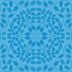 Wall Mural - Abstract seamless floral pattern. Retro background.