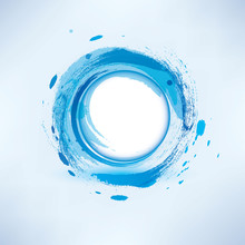 Abstract Background  Blue Water Circle