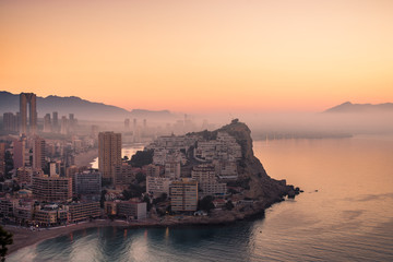 Wall Mural - Foggy Benidorm