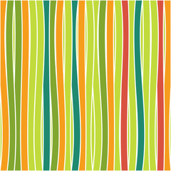 Fotomurali - Seamless colorful striped wave background