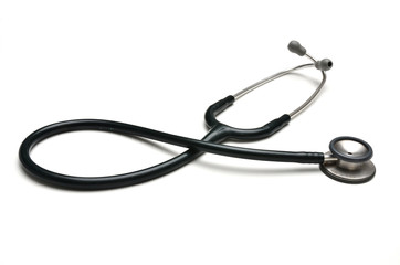 stethoscope on white background