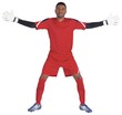 © WavebreakMediaMicro - Goalkeeper in red ready to save