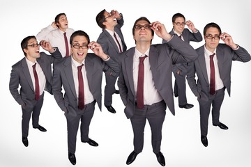 Poster - Varied emotions of businessman