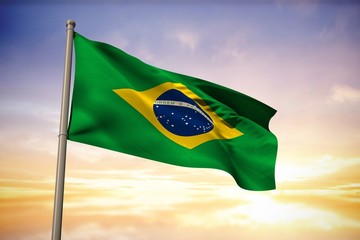 Poster - Composite image of brazil national flag