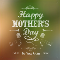 Sticker - Happy Mothers Day card