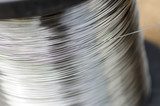 Fototapeta  - stainless steel wire coil