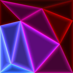 Wall Mural - Glow triangles