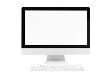 Poster - Desktop computer with wireless keyboard