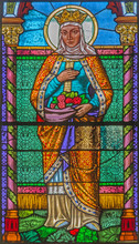 Roznava - St. Elizabeth Of Hungary From Windowpane Of Cathedral