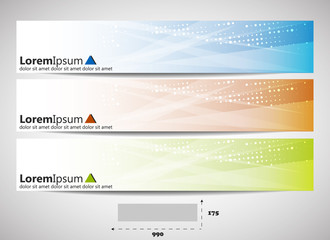 Poster - Web header with precise dimensions - template
