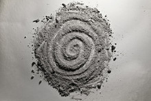 Gray Spiral Fom Made Of Ash