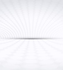 Poster - White & grey abstract perspective background