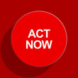 © Alex White - act now web flat icon