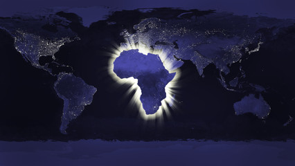 africa concept (some elements used from earthobservatory / nasa)