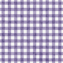 Purple Gingham Pattern Repeat Background