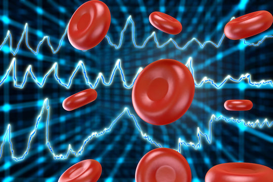 Blood cells - 3D Rendering