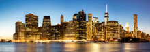 Panorama Of New York City Manhattan Skyline