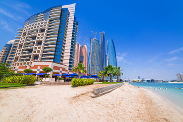 Wall Mural - Beach in Abu Dhabi, the capital of United Arab Emirates