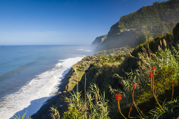 northern coast near Boaventura, Madeira island, Portugal